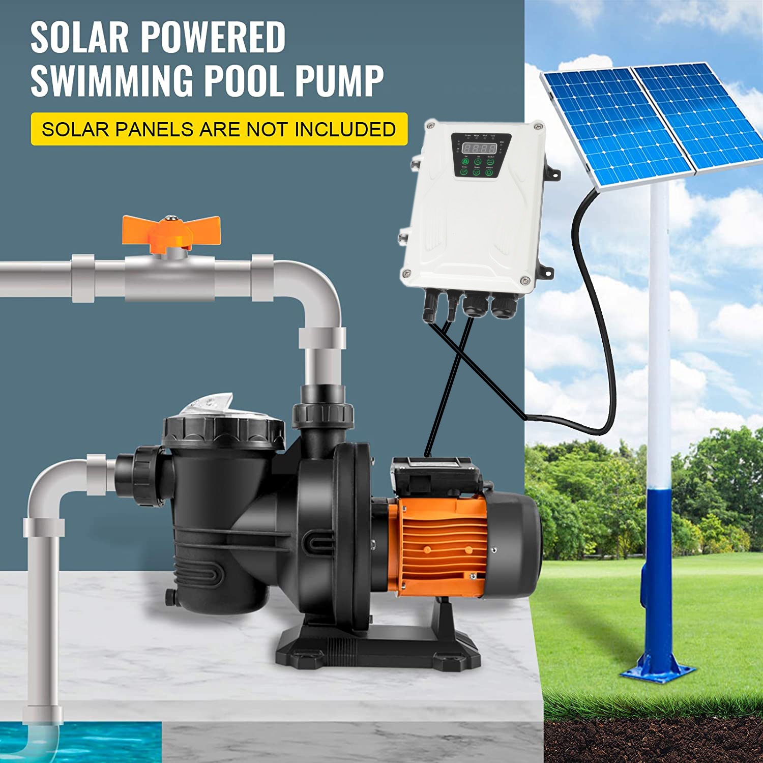HZUSUN 500W Przenośne Pompy Ba – Solar Pool Pump Kit recenzja i cena